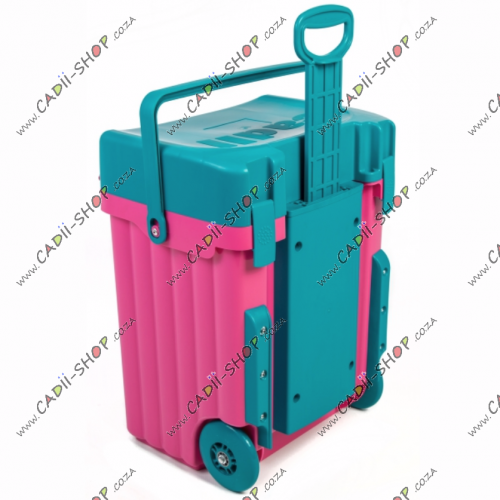 Cadii School Bag - CSB-3X8X - Pink Body and Aqua Trim