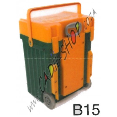 Cadii School Bag - B15 (Mustard Lid - Green Body)