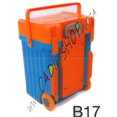 Cadii School Bag - B17 (Orange Lid - Blue Body)