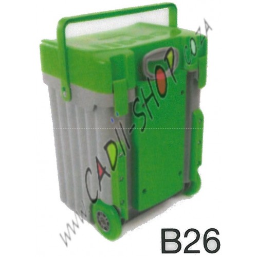 Cadii School Bag - B26 (Light Green Lid - Grey Body) Cadii School Bag - B26 (Light Green Lid - Grey Body)