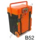 Cadii School Bag - B52 (Orange Lid - Black Body)