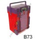 Cadii School Bag - B73 (Purple Lid - Red Body)