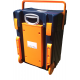 Cadii School Bag Custom made - CS01 (Navy Blue Lid - Navy Blue Body Orange Trimmings)