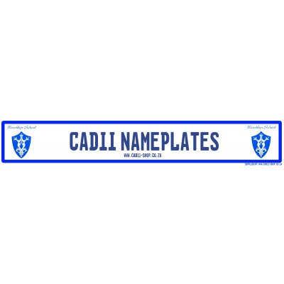 Cadii Custom Name Plate -Brooklyn Primary School