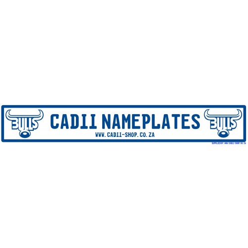 Cadii Custom Name Plate - Blue Bulls Rugby