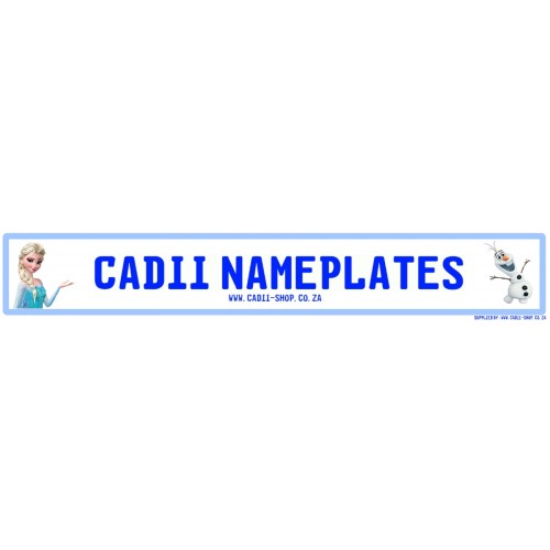 Cadii Custom Name Plate - Frozen Elsa and Olaf Cadii Custom Name Plate - Frozen Elsa and Olaf