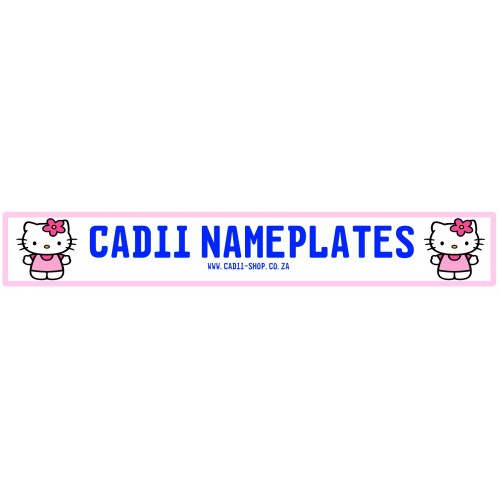 Cadii Custom Name Plate - Hello Kitty Cadii Custom Name Plate - Hello Kitty
