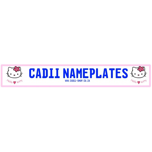 Cadii Custom Name Plate - Hello Kitty Heart
