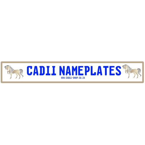 Cadii Custom Name Plate - Horse Cadii Custom Name Plate - Horse