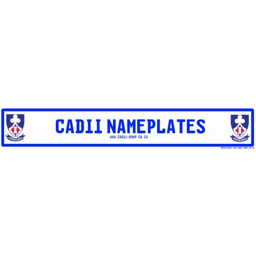Cadii Custom Name Plate - Laerskool Bosveld Primary Cadii Custom Name Plate - Laerskool Bosveld Primary