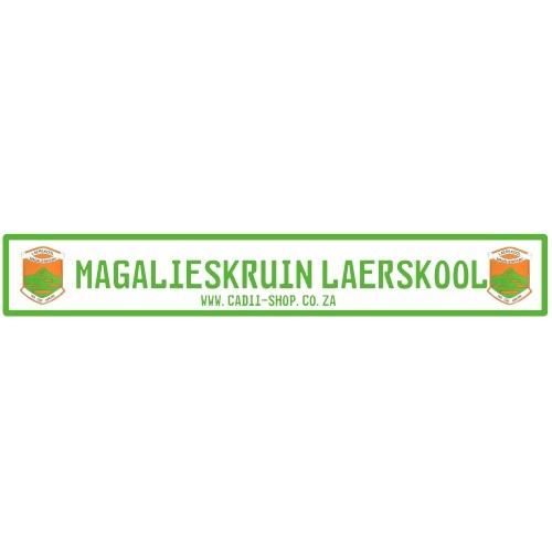 Cadii Custom Name Plate - Laerskool Magalieskruin Cadii Custom Name Plate - Laerskool Magalieskruin