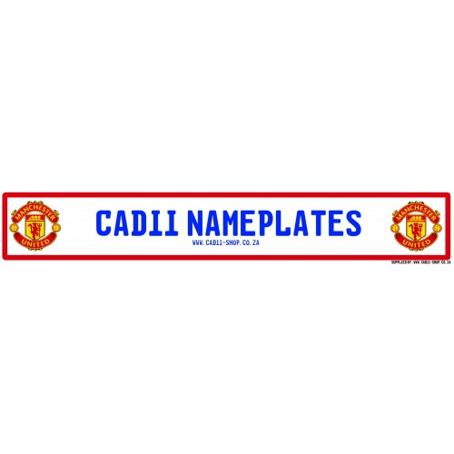 Cadii Custom Name Plate -Manchester United Name Plate Cadii Custom Name Plate -Manchester United Name Plate