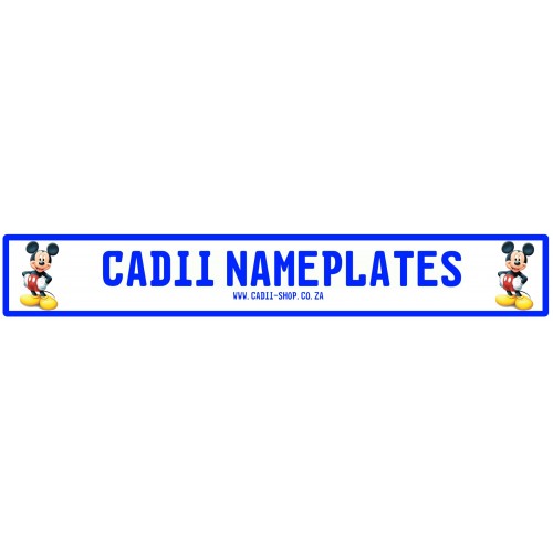 Cadii Custom Name Plate - Mickey Cadii Custom Name Plate - Mickey