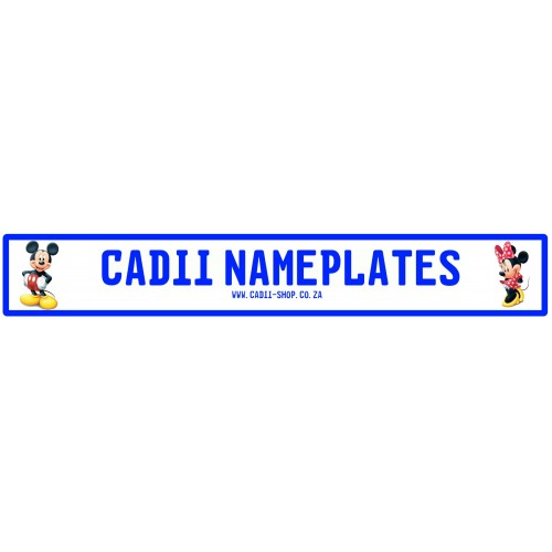 Cadii Custom Name Plate - Mickey and Minnie Cadii Custom Name Plate - Mickey and Minnie