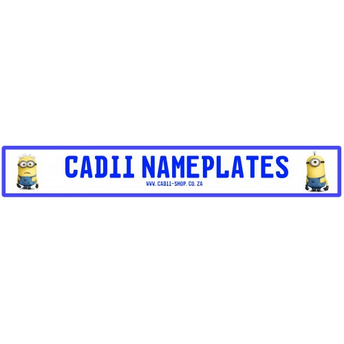 Cadii Custom Name Plate - Minions Cadii Custom Name Plate - Minions