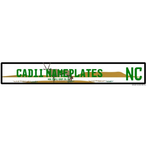 Cadii Custom Name Plate - Northern cape NC Number Plate