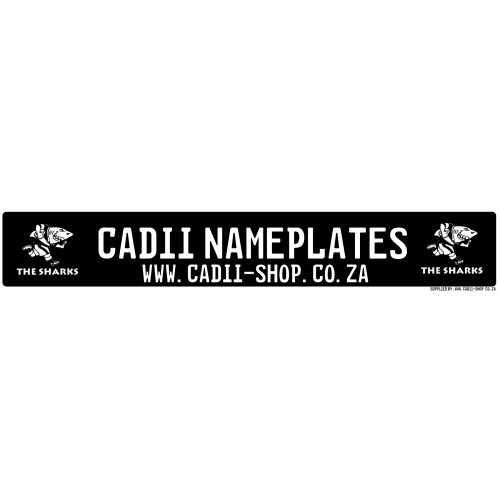 Cadii Custom Name Plate - The Sharks Rugby Cadii Custom Name Plate - The Sharks Rugby