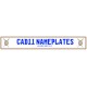 Cadii Custom Name Plate - Shield and Spears