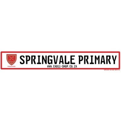 Cadii Custom Name Plate - Springvale Primary School