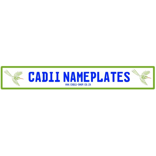 Cadii Custom Name Plate - Sunbird Green Cadii Custom Name Plate - Sunbird Green