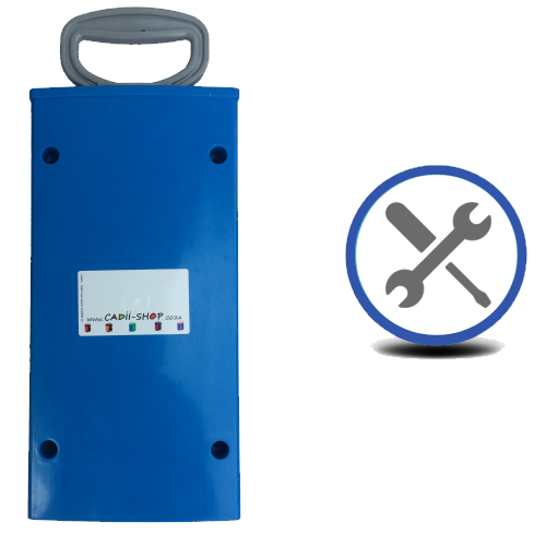 Cadii Repair - CARRY-IN-COLLECT-AGAIN Service - Pull Handle Replacement - Blue. Cadii Repair - CARRY-IN-COLLECT-AGAIN Service - Pull Handle Replacement - Blue.