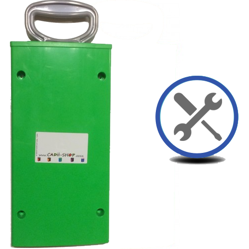 Cadii Repair - CARRY-IN-COLLECT-AGAIN Service - Pull Handle Replacement - Green.