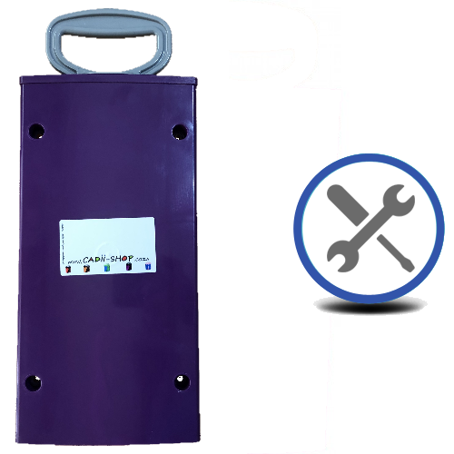 Cadii Repair - CARRY-IN-COLLECT-AGAIN Service - Pull Handle Replacement - Purple.